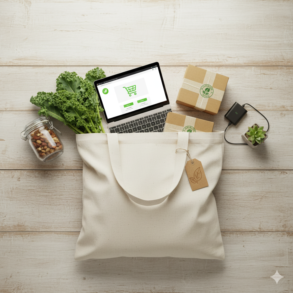 Ekokaušana: ekoloģiski pirkumi tiešsaistē